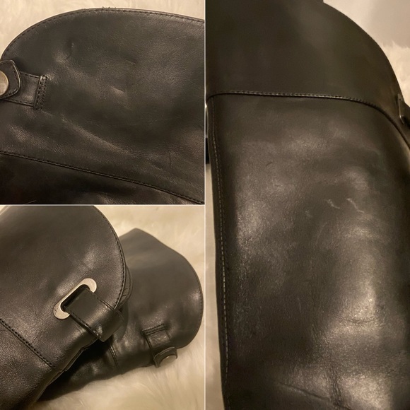 Arturo Chiang Black Bevin Tall Riding Boots 7 - Picture 8 of 8